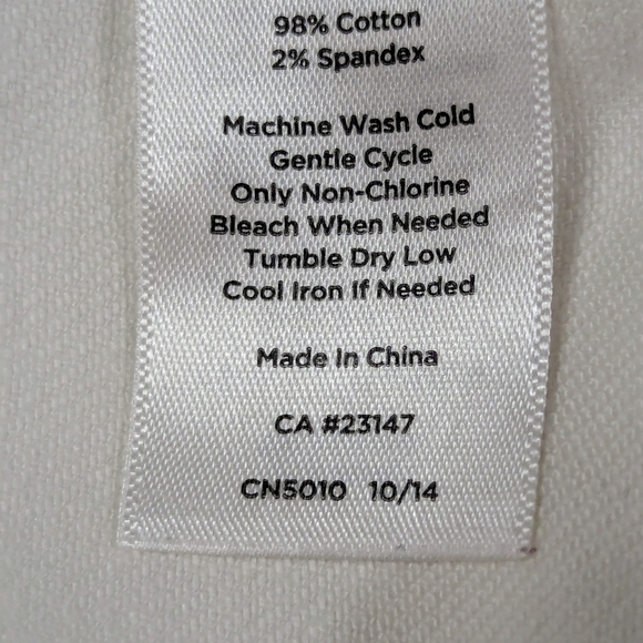 Talbot's White Classic Jean Jacket Size Large - Picture 10 of 10